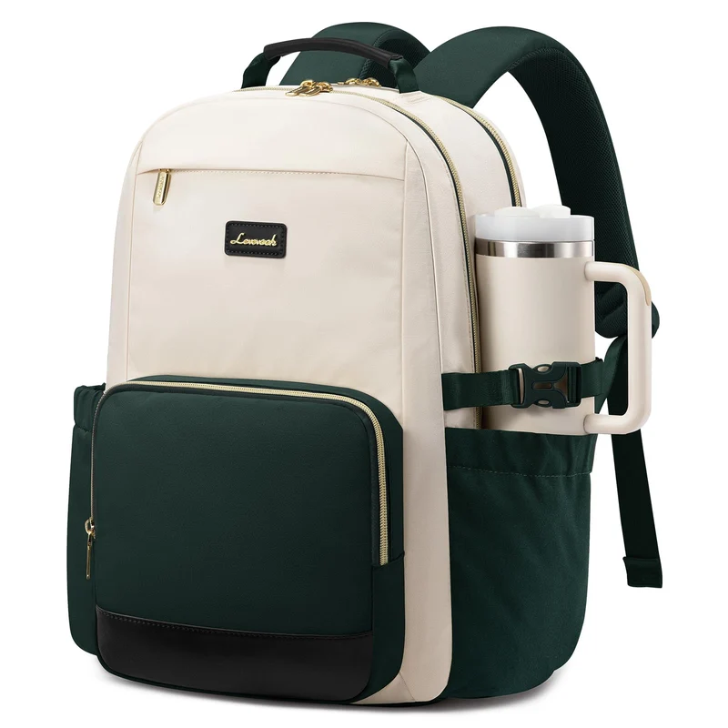 LOVEVOOK Rucksack Damen,17.3 Zoll Laptop Schulrucksack Teenager mit grossem Fach für Trinkflaschen,T