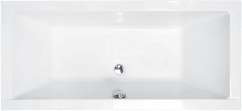 KOLMAN Badewanne QUADRO Rechteck 175x80 mit Styroporverkleidung, Ablaufgarnitur und Füssen Kompletts
