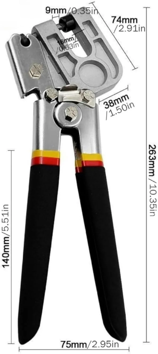 Metall-Bolzen-Crimpzange, 270 mm Bolzen-Crimpzange, Trockenbauwerkzeuge, Handlegierungsstahl, Stanz-
