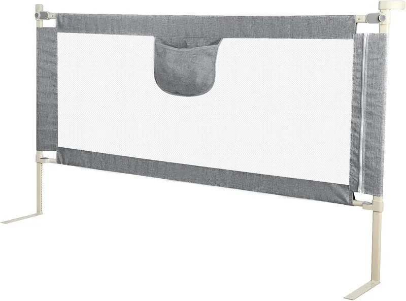 Supfine Bettgitter für Kinder, Höhenverstellbar 70-99 cm, Rausfallschutz Bett aus Kohlenstoffstahl,