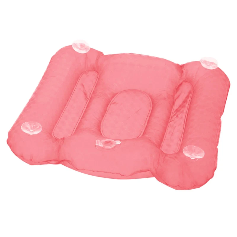 Bath Cushion, Inflatable Bathtub Pillow, PVC Material, Curved Design, Anti Slip Bathing Pad, Tub Hea