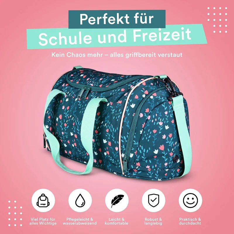 McNeill Sporttasche Deary für Mädchen – Sport- und Freizeittasche für Naturfans & Träumerinnen – Spo