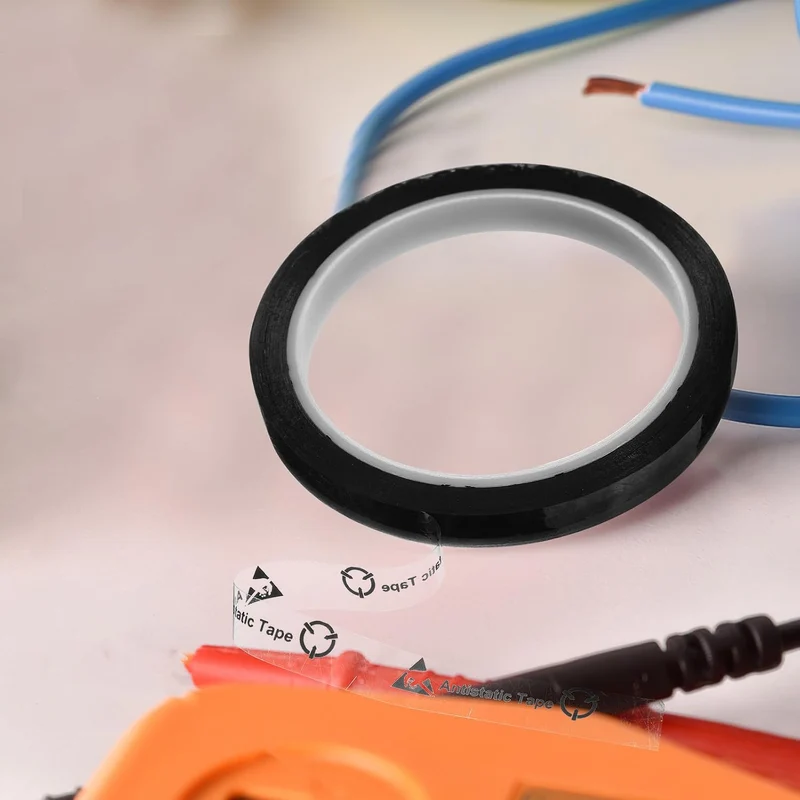 Zerodeko Antistatisches Klebeband aus Opp mit Hoher Klebkraft und Warnfunktion Doppelseitiges Isolie