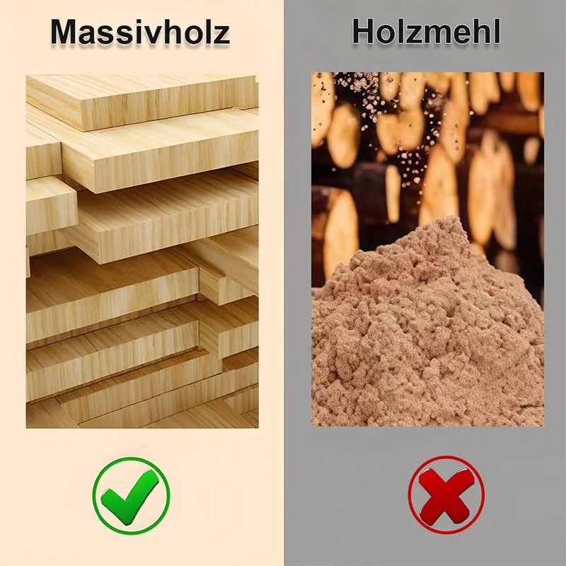 WC-Sitz aus Massivholz - Kautschukholz (Hevea) mit Absenkautomatik, Schnellverschluss & Easy-Clean,