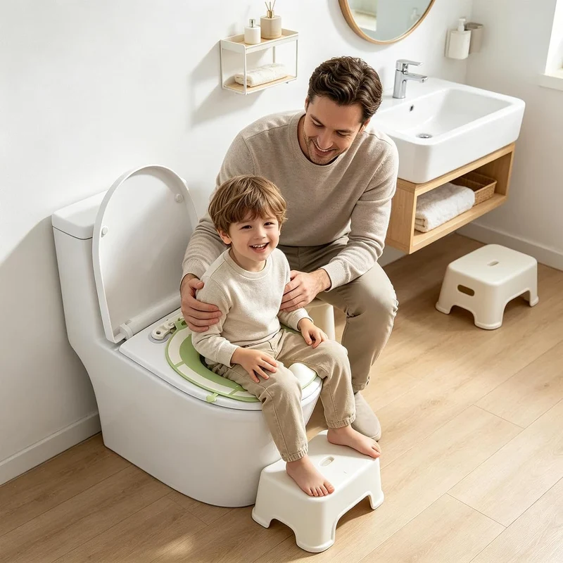 Tragbare Kindertoilette Rutschfester Faltbarer Tragbarer Saugnapf-Bezug | Kindertoilettensitzaufsatz