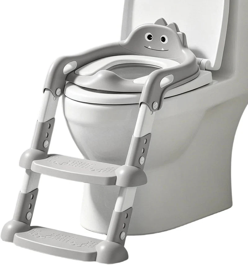 Kinder Töpfchen-Sitz für Toilette Rutschhemmend, zusammenklappbar, | Toilettentrainingssitz Mit Leit