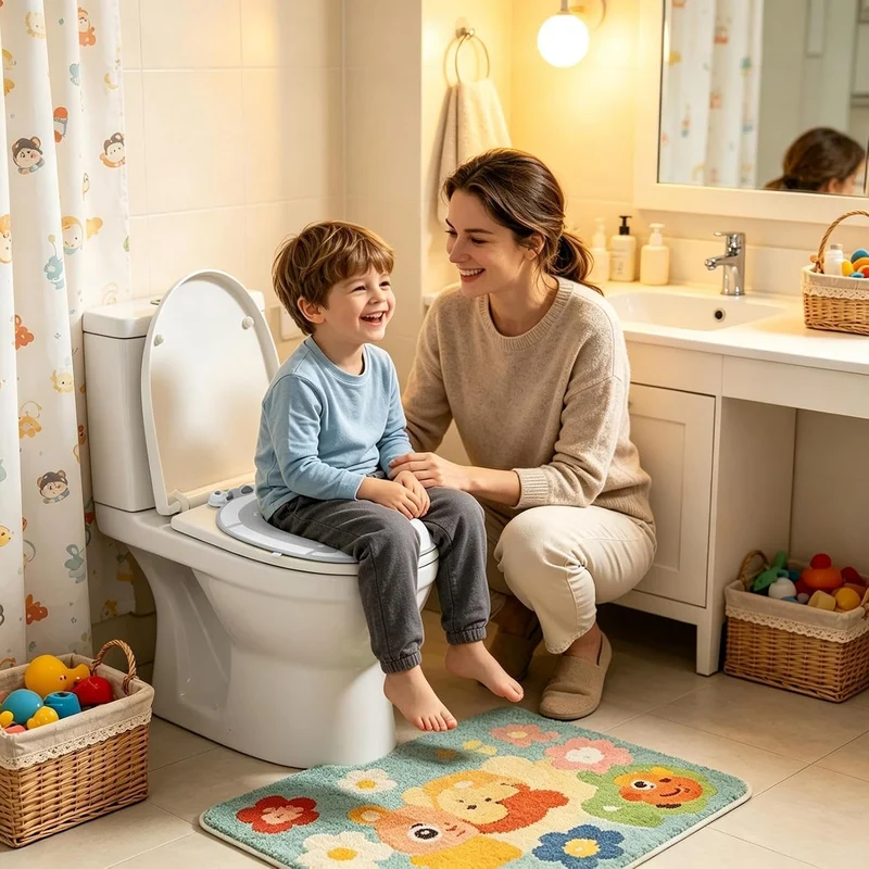 Töpfchen-Sitz Für Toilette Faltbarer Tragbarer Saugnapf-Universalabdeckung | Toilettentrainingssitze