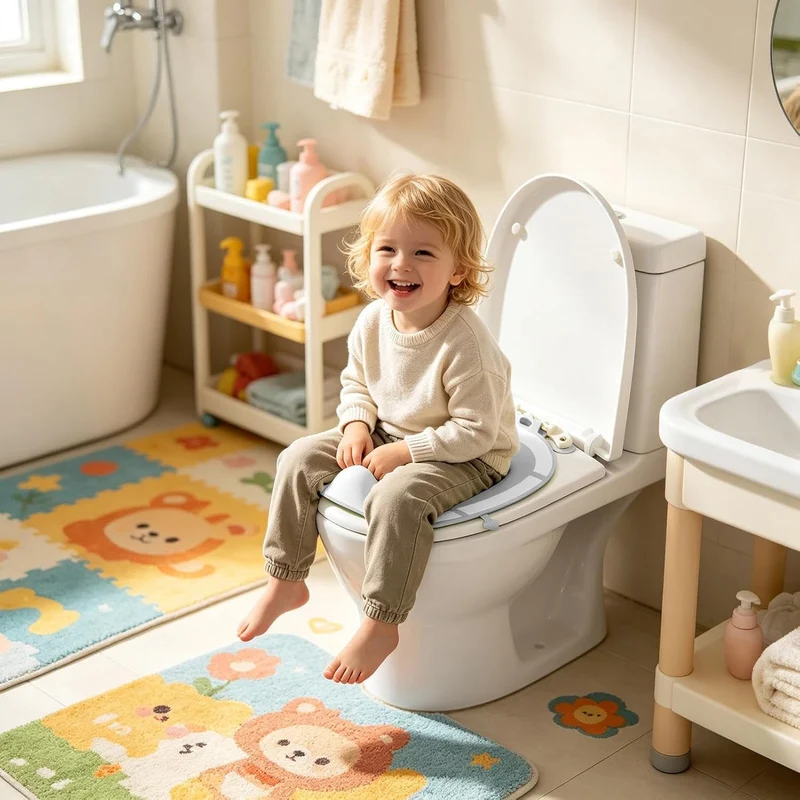 Töpfchen-Sitz Für Toilette Faltbarer Tragbarer Saugnapf-Universalabdeckung | Toilettentrainingssitze