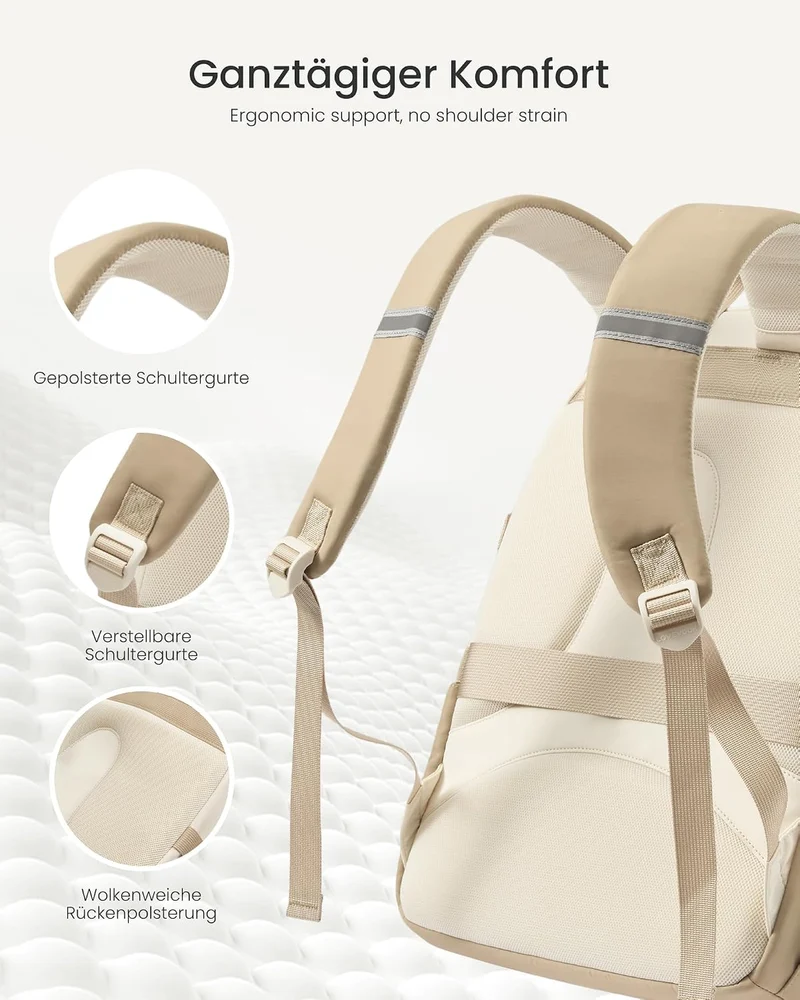 LOVEVOOK Rucksack Damen, 17,3 Zoll Schulrucksack Teenager mit Grossem Fach | Wasserdicht Schulranzen