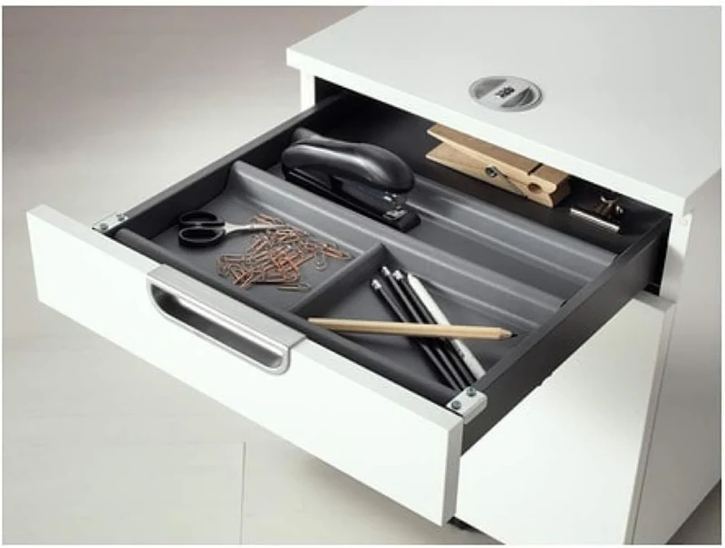 IKEA Summera Schubladeneinsatz mit 6 Fächern, anthrazit 202.224.58 Grösse 17 3/8x14 5/8"