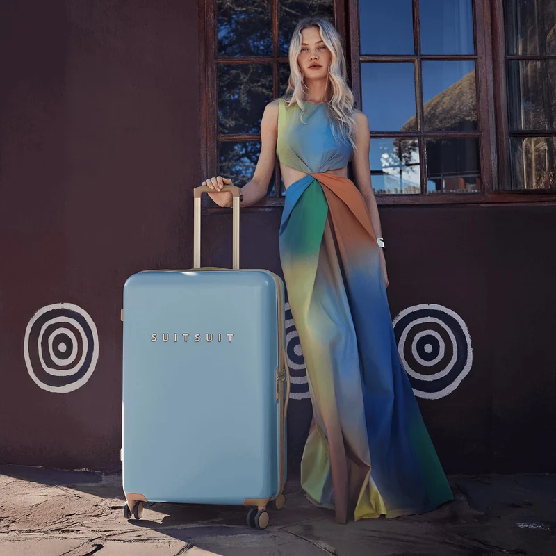 SUITSUIT Koffer Gross 76 cm - Hartschalen Reisekoffer mit Rollen - TSA-Schloss - 94 L - Fusion Borro