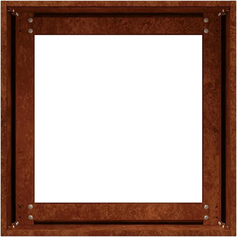 ACAGALA Pflanzkübel Metall 40x40x40 cm, Quadrat Garten Hochbeet in Offenes Bodendesign, Blumentopf a