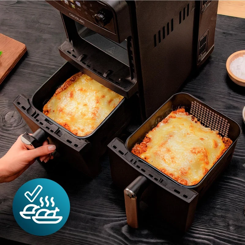Cecotec Heissluftfritteuse Cecofry DuoLevel 10000, 2400 W, 10L | Heissluftfritteuse 2 Kammern mit 2x