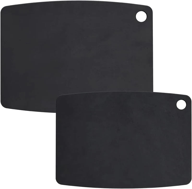 Zeller 26053 Schneidebrett Eco, Holzfaserlaminat, schwarz, ca. 37 x 27,5 x 0,6 cm 37L x 27.5B cm Sch