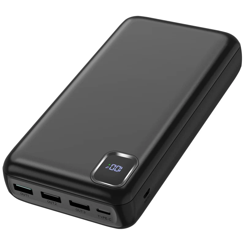 PowerBank 50000mAh grosse kapazität - schnelles Aufladen externer Akku, USB C 4 Ausgänge und 2 Eingä