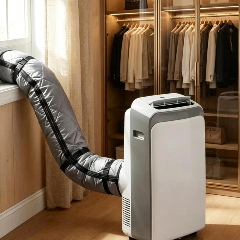 Zerodeko Isolierhülle für Klimaanlagenschläuche aus Aluminiumfolie und Oxford Stoff Flexible Passfor