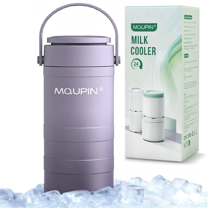 Muttermilchkühler, 625 ml, mit Temperaturanzeige, 360° Gesamtkühlung, Milchflasche, Aufbewahrungsküh