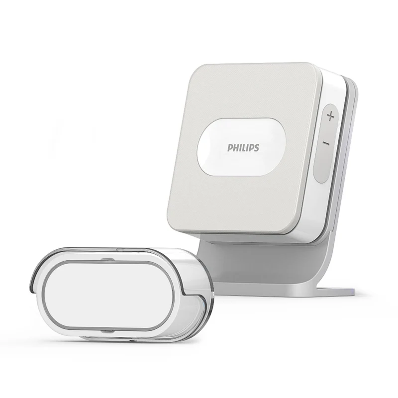 Philips WelcomeBell BASIC Funk Türklingel, bis zu 200 m Reichweite, 531012, Basic