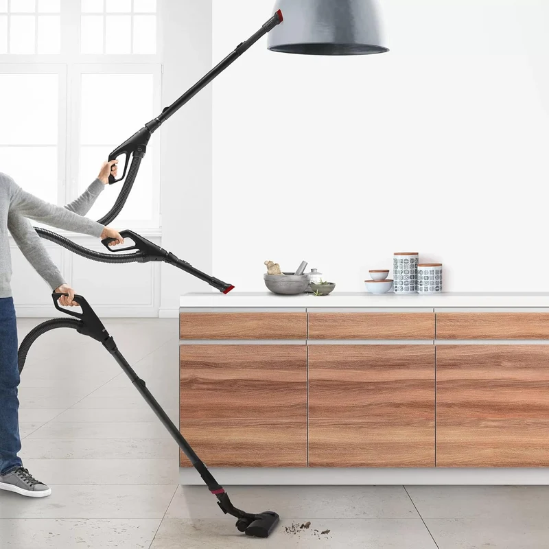 Bosch BGB6X330 Staubsauger mit Beutel, 4 L, 600 W, HEPA Filter, 75dB, 12 Meter Kabel, Grau