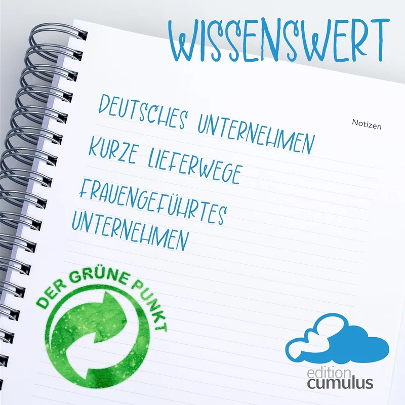 edition cumulus Kalender 2026/2027 DIN A4 – Dicker Tageskalender - BLACK - August 2026–August 2027,