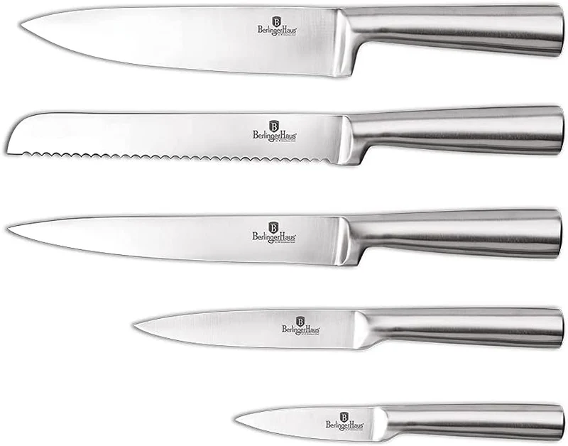 6 Tlg. Messerset Küchenmesser-Set BERLINGER HAUS Rose Gold BH-2447