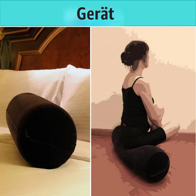 Aufblasbares Kissen, Langes zervikales Rollkissen, Lendenkissen Körperstützkissen für Erwachsene, Re