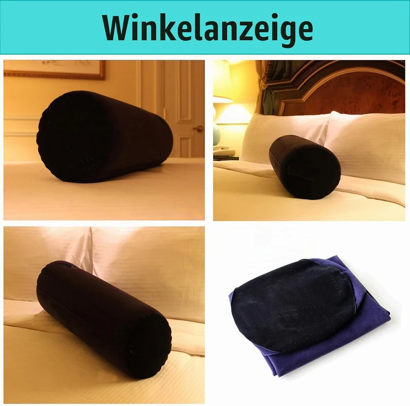 Aufblasbares Kissen, Langes zervikales Rollkissen, Lendenkissen Körperstützkissen für Erwachsene, Re