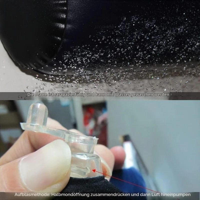 Aufblasbares Kissen, Langes zervikales Rollkissen, Lendenkissen Körperstützkissen für Erwachsene, Re