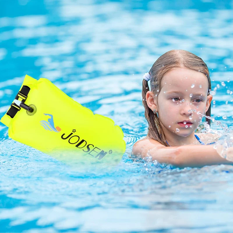Schwimmboje,Boje Schwimmen Aufblasbare Trockentasche 20l mit Wasserdichter Handytasche,Trockensack f