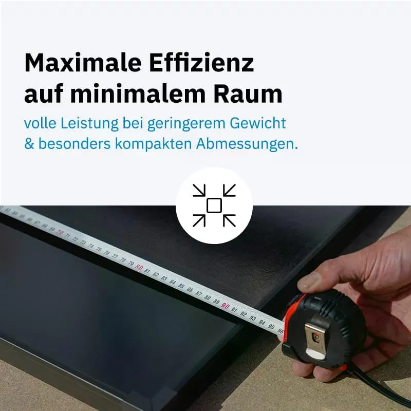 ECTIVE Solarpanel BSP 100L Black Lightweight, Ultraleichtes 100 W 5,56 A | 33 Zellen 12 V/24 V Solar
