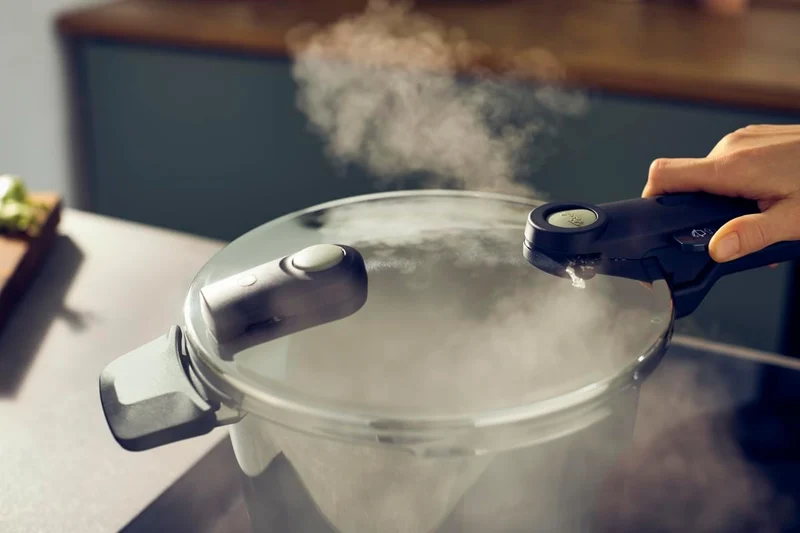 Fissler Vitaquick® Elemental Schnellkochtopf 6,0 L (Ø 22 cm) salbeigrün – Made in Germany, bis zu 70
