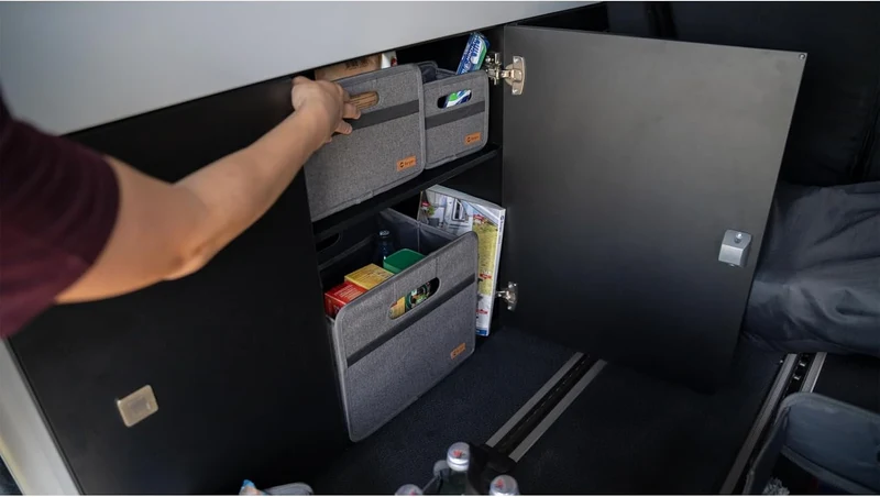 BERGER Faltbox Milo Maxi | klappbare Aufbewahrungsbox | Organizer für Auto Haushalt Camping | faltba