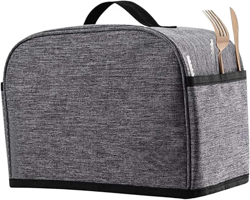 Toaster-Abdeckung, 2 Küchengeräte, und Fingerabdruckschutz mit Marmeladenverteiler-Halter und Toaste