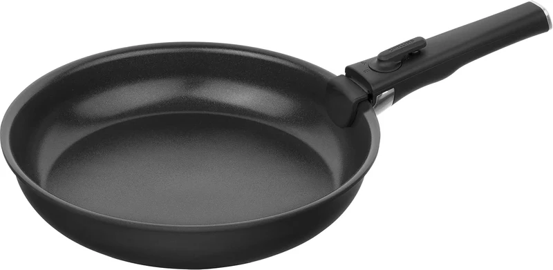ZWILLING Unlock Bratpfannen-Set 4-tlg. (20, 24, 28 cm + Griff) mit Keramikbeschichtung, Abnehmbarer