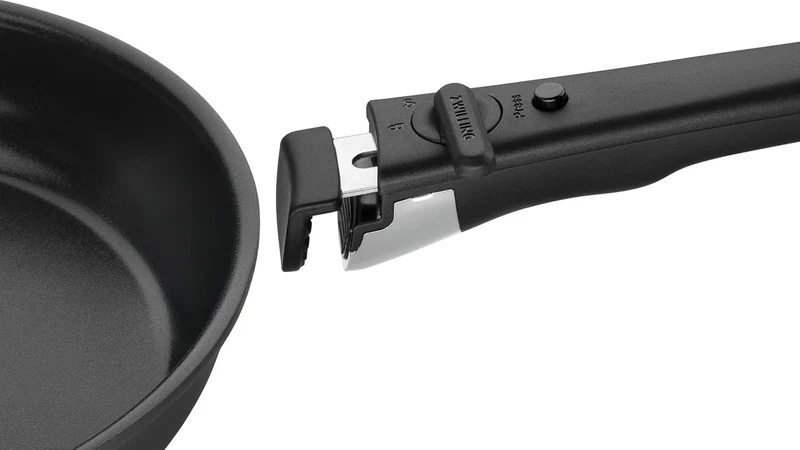 ZWILLING Unlock Bratpfannen-Set 4-tlg. (20, 24, 28 cm + Griff) mit Keramikbeschichtung, Abnehmbarer