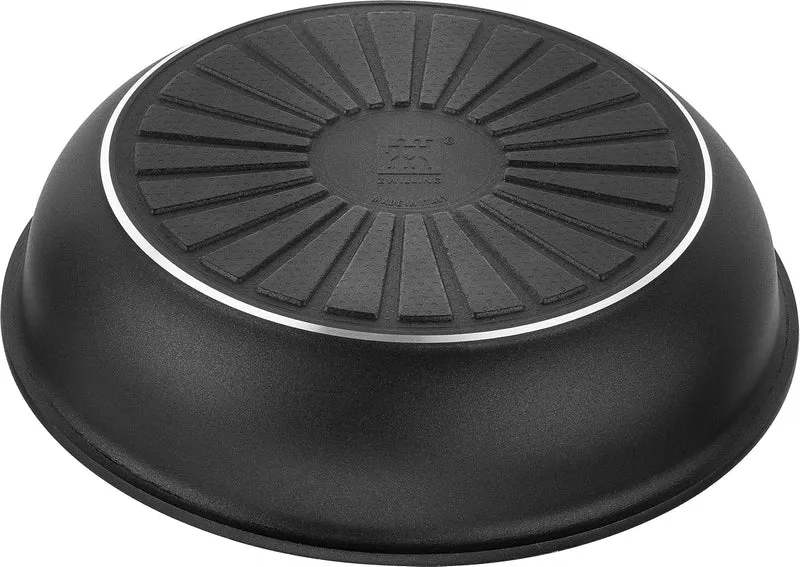 ZWILLING Unlock Bratpfannen-Set 4-tlg. (20, 24, 28 cm + Griff) mit Keramikbeschichtung, Abnehmbarer
