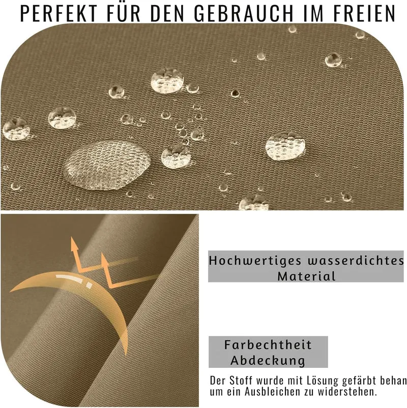 Stuhlkissen 45x45 2er Set für den Aussenbereich, wasserdichte Schaumstoff Sitzkissen Outdoor, Garten