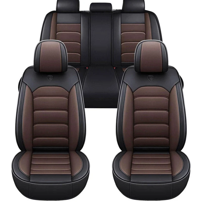 FIENZA Auto Sitzbezüge Set für V W Arteo, 5 Stück Sitzbezug Auto Set Rücksitz Leder Vordersitze Atmu
