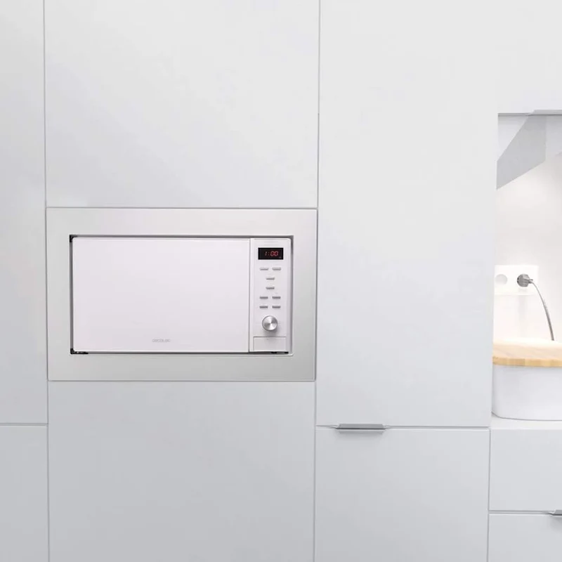 Cecotec Einbau-Mikrowelle Digital GrandHeat 2350 Built-In White, 900W, Integrierbar, 23L, Grill, 9 P