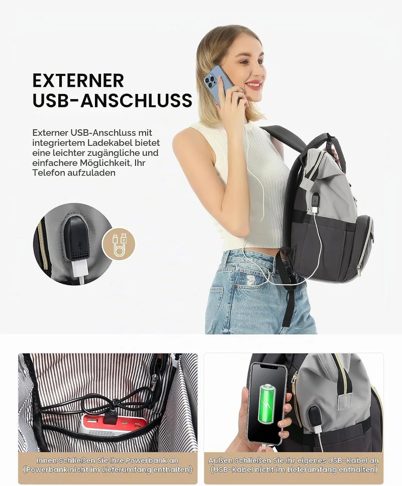 LOVEVOOK Rucksack Damen, Laptop Rucksack 17 Zoll, Schulrucksack Teenager | Reiserucksack Arbeitsruck