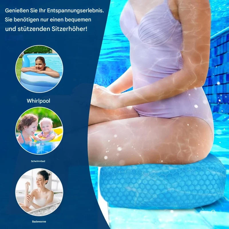 Kissen Sitz | Hot Tub Sitz Für Spa | Schwimmfest rutschfest 3D Luftnetz Sitzauflage Für Aussenpool E