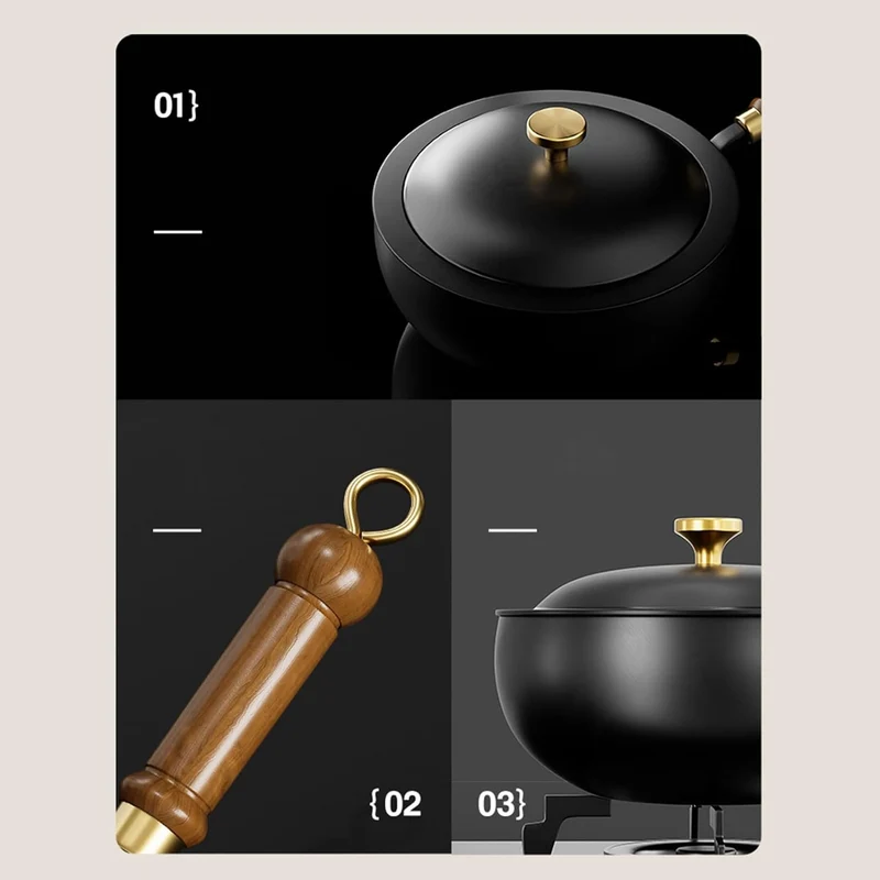 Chinesischer Wok | Uncoated Hand Forged Big Belly Pot | Eisentopf | Bratpfanne | Suppentopf | Antiha