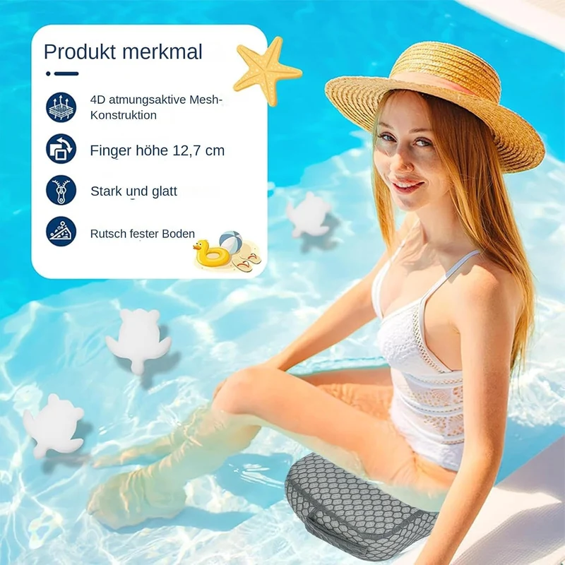 Hot Tub Sitze Für Erwachsene | Hot Tub Sitz Für Spa,Schwimmfest rutschfest 3D Luftnetz Sitzauflage F