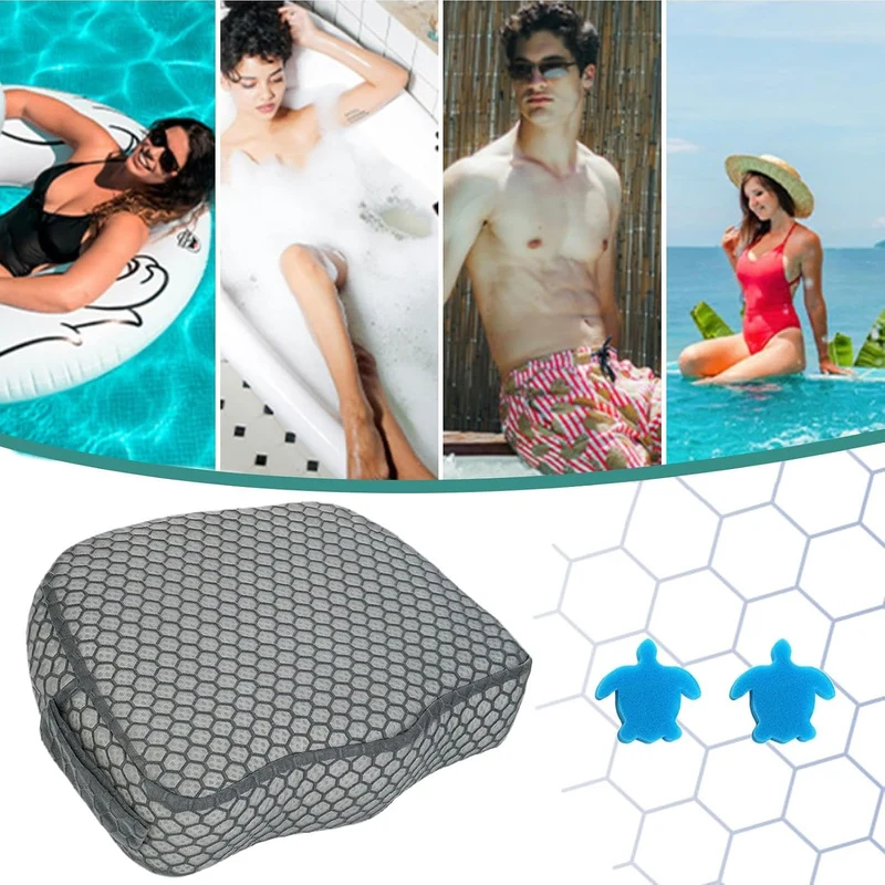 Hot Tub Sitze Für Erwachsene | Hot Tub Sitz Für Spa,Schwimmfest rutschfest 3D Luftnetz Sitzauflage F