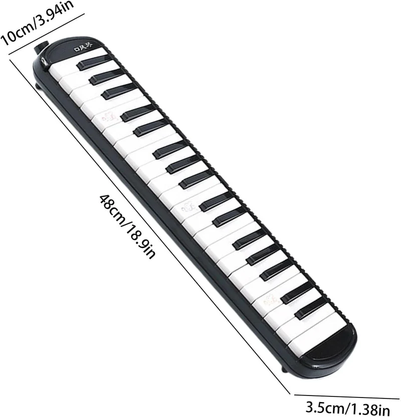 Melodica 32 Tasten | Melodica Instrument mit 2 Mundstücken | 32 Tasten Keyboard Harmonium Instrument
