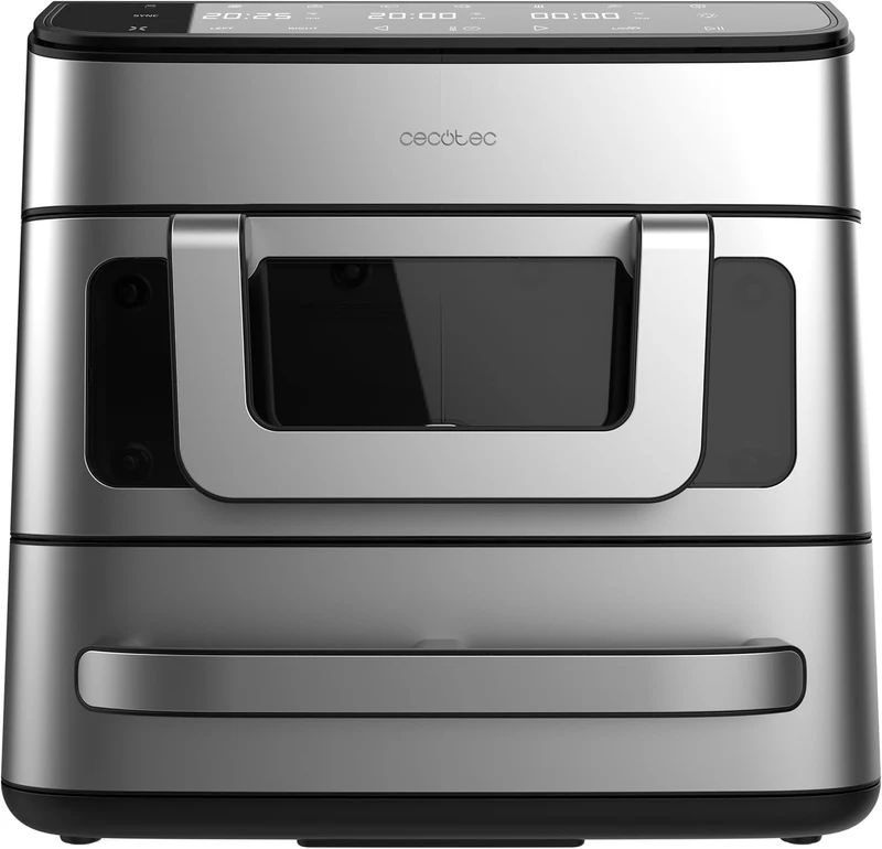 Cecotec Cecofry FoodCourt 18000 4Pizza Air Fryer 18 l Air Fryer 18000 4Pizza 2700 W, Backofen 30 cm,