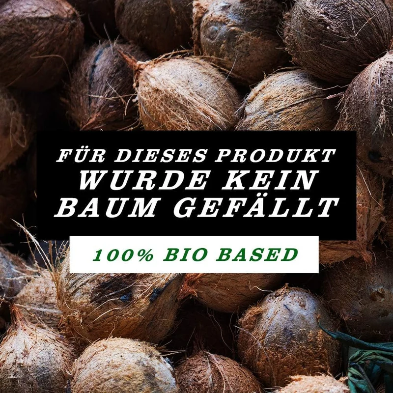 Kokosnuss Kohle mit Langer Brenndauer I 26x26mm Nachhaltige Naturkohle I wenig Asche I geringer Rauc