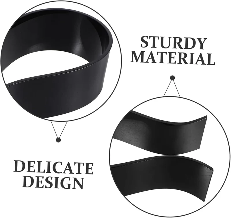 Homoyoyo Kopfhörerhalter mit Schlichtem Design in Schwarz Kompakt und Leicht aus 5mm Dickem Acryl zu