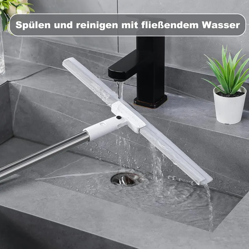 Gummiabzieher für den Boden, 157,5 cm Langer Griff, Fensterabzieher, Silikon-Tierhaarentferner, magi