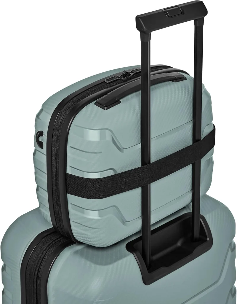 SMARTBOX Beauty Case Hartschale Aufsteckfunktion Schultergurt | 34 x 17 x 27 cm, 14 Liter, Polypropy